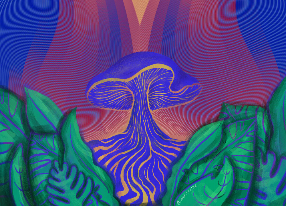 psychedelic mushroom art nikolitsa jpeg