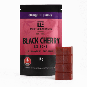 HEMPEARTH - Twisted Extracts – Black Cherry Zzz Bomb 80mg THC