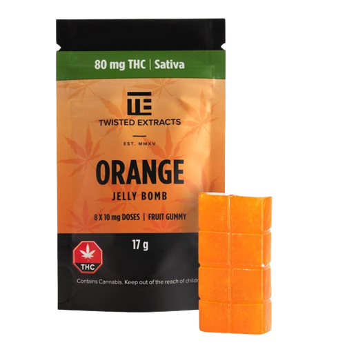 jelly bomb 80mg sativa thc orange jelly candy by twisted extracts for energy crop removebg preview