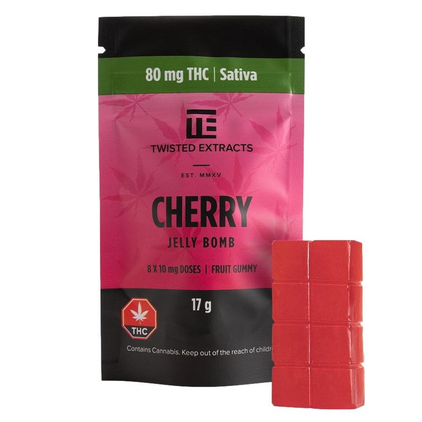 twisted cherry sativa gummy 1