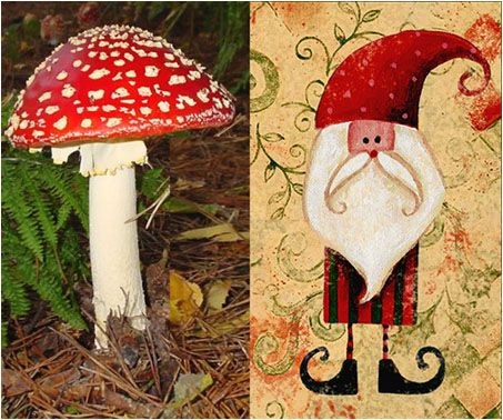 mushroom santa