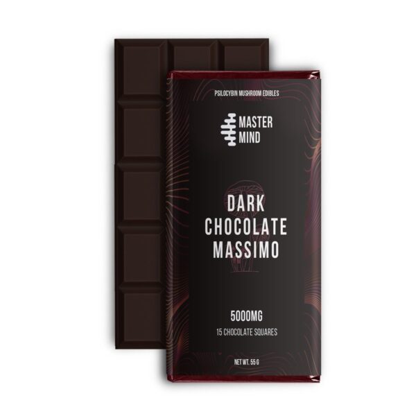 Mastermind Magic Mushroom 5000mg Dark Chocolate Bar Front