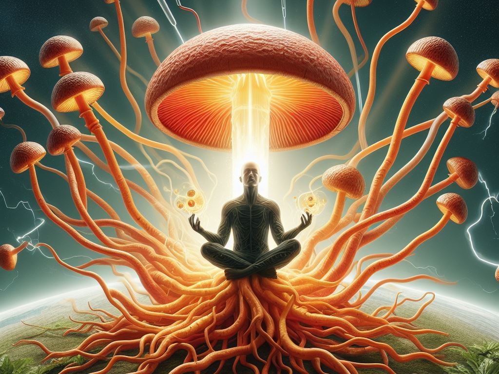 Cordyceps Mushroom. Energy and Mental Clarity Booster