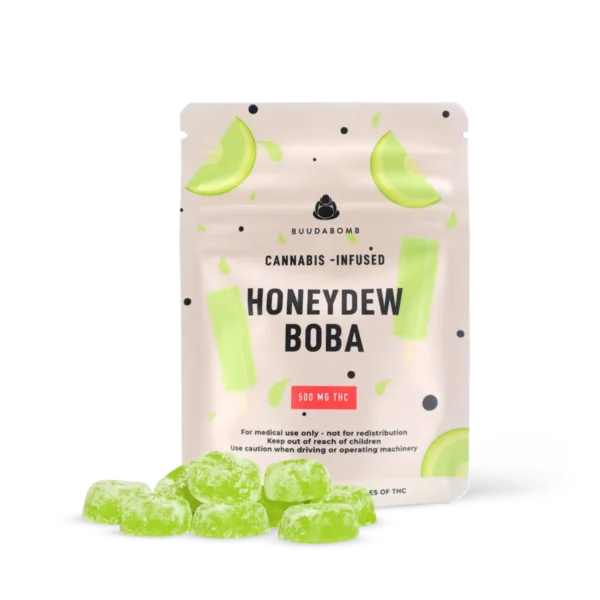 Buudabomb Honeydew Boba Gummies