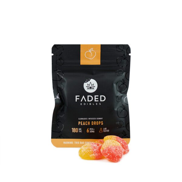 HEMPEARTH - Faded Edibles – Peach Drops 180mg THC