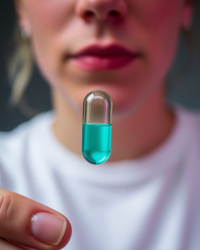 HEMPEARTH - MDMA for Depression: Exploring an Innovative Therapeutic Approach 3 Angie Monge a person holding a mdma capsule 94be0dc0 43fe 41b8 a754 8b3be30b584d