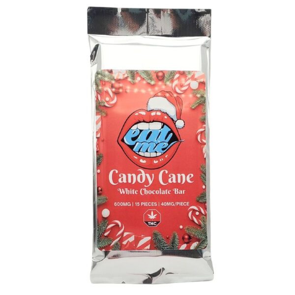 HEMPEARTH Candy Cane THC Bar – White Chocolate - 600mg THC