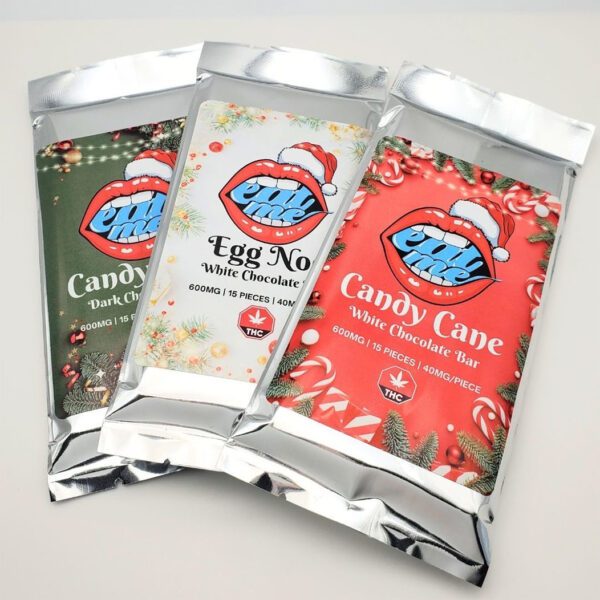 HEMPEARTH - Candy Cane THC Bar  – Dark Chocolate- 600mg THC - Image 4