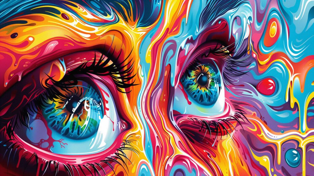 HEMPEARTH- The benefits Of LSD for creativity 6 teejay a psychedelic art piece with bright colors by cteejay dh1p2n8 fullview