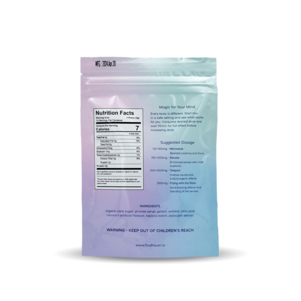 HEMPEARTH - Haven Psilocybin Gummies – Blue Raspberry + Grape - Image 2