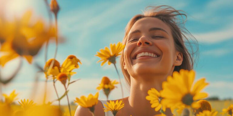 happy woman min